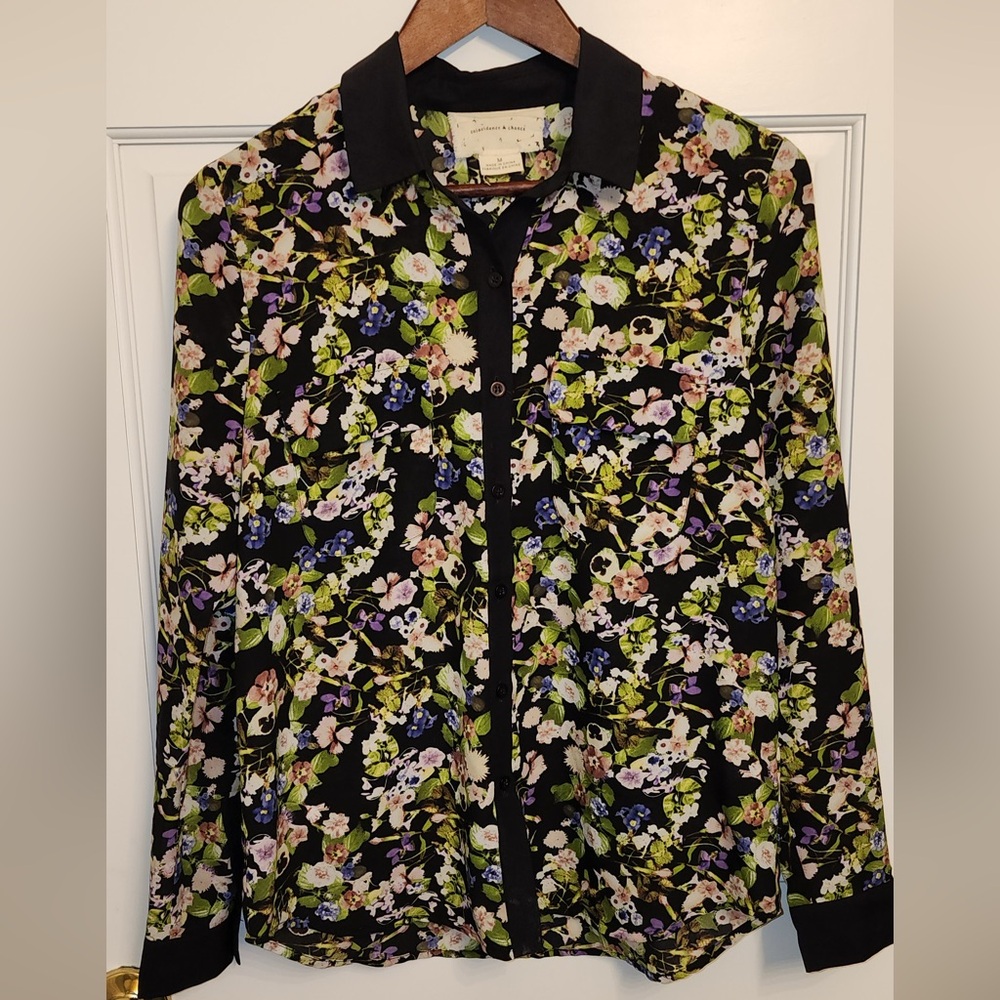 Coincidence & Chance Urban Outfitters Floral Blouse Size M
